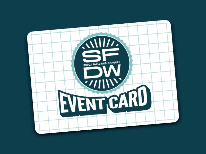 Event card GIF for Sioux Falls Design Week